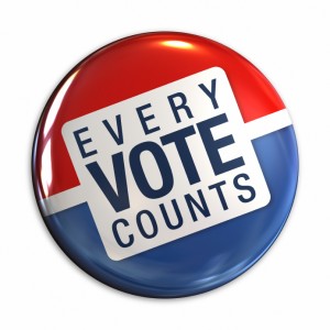 your vote counts!